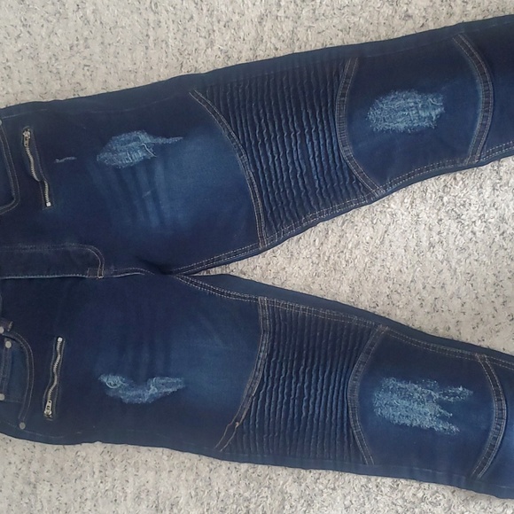 Men skinny ripped jean new never worn size 32  inseam 29inches - Picture 3 of 11